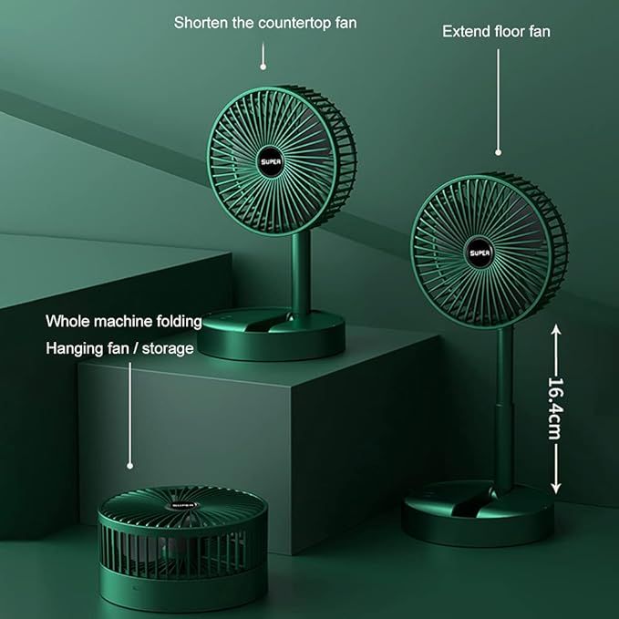 Rechargeable folding fan